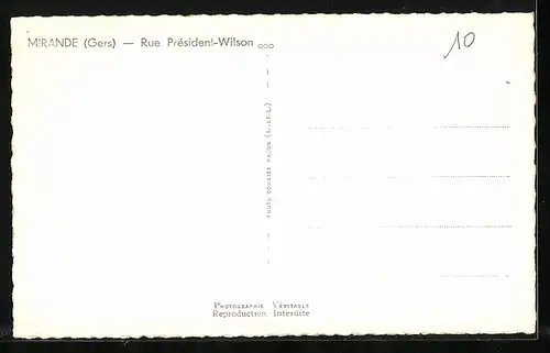 AK Mirande, Rue Président-Wilson