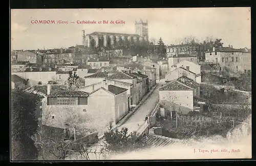 AK Condom, Cathedrale et Bd de Gelle