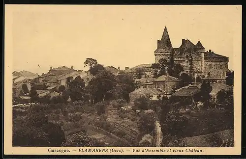AK Flamarens, Vue d`Ensemble et vieux Chateau