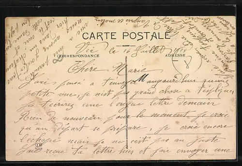 AK Vic-Fezensac, Vue Générale de l`Ouest