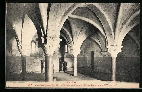 AK Valence-sur-Baise, L`Abbaye de Flaran, Salle Capitulaire