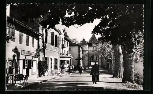 AK Barbotan-les-Thermes, Rue principale, Strassenpartie