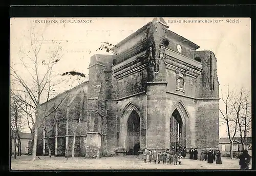 AK Plaisance, Eglise Beaumarchés