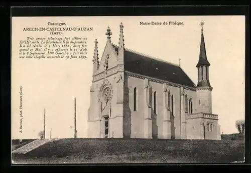 AK Arech-en-Castelnau-d`Auzan, Notre-Dame de Pibèque