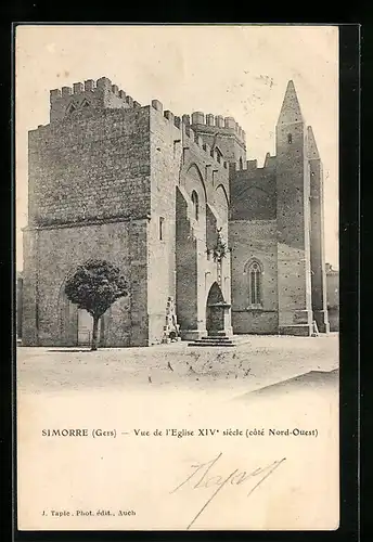 AK Simorre, Vue de l`Eglise, Côté Nord-Ouest