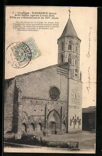 AK Fleurance, Belle Eglise ogivale a trois Nefs