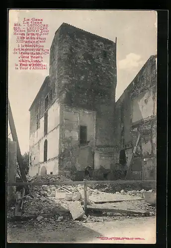 AK Lectoure, maison fort et tour de la fin du XIIIe siécle