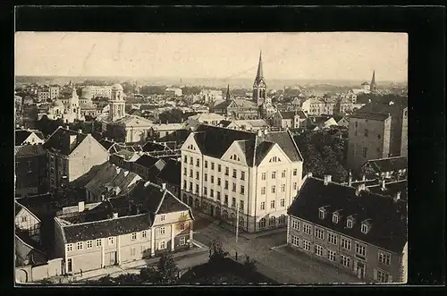 AK Mitau, Teilansicht aus der Vogelschau