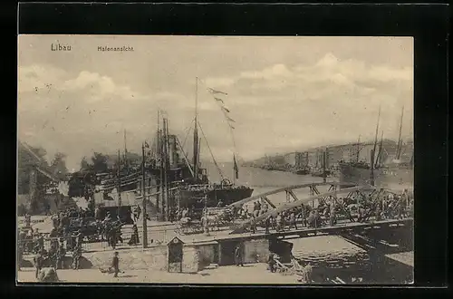 AK Libau, Hafenansicht