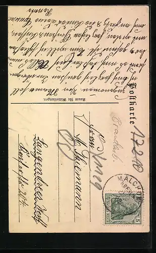 AK Malchow b. Berlin, Heimstätte und Strassenpartie