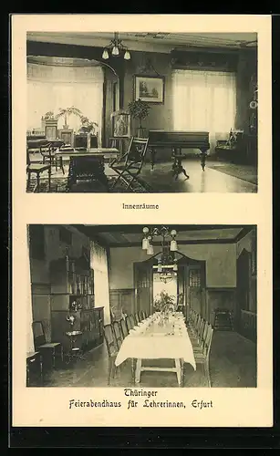 AK Erfurt, Feierabendhaus für Thüringer Lehrerinnen, Innenräume