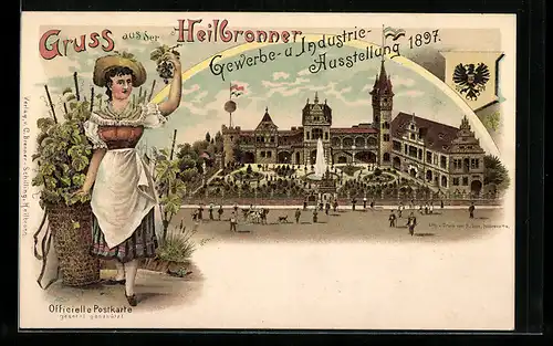 Lithographie Heilbronn, Industrie-Gewerbe- u. Kunst-Ausstellung 1897