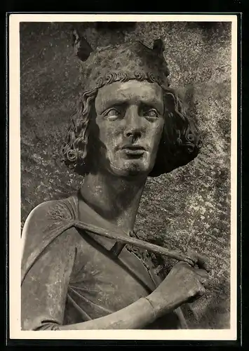 Foto-AK Deutscher Kunstverlag, NR 45, Walter Hege: Bamberg, Dom, Der Reiter