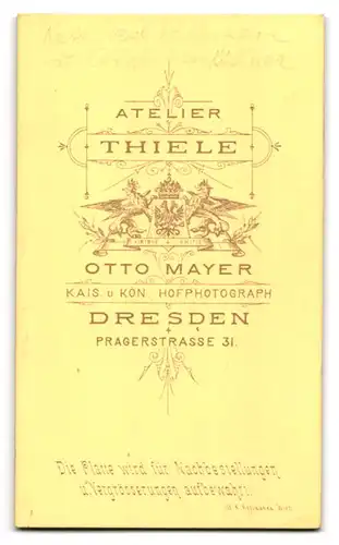 Fotografie Otto Mayer, Dresden, Pragerstr. 31, Zwei Mädchen in hübschen Kleidern