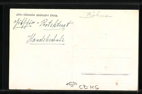 AK Jicin, Mestska obchodni skola