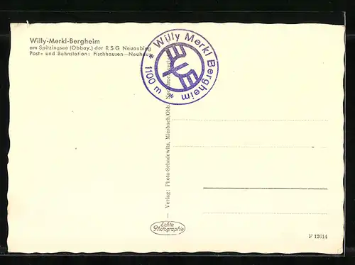 AK Spitzingsee, Willy-Merkl-Bergheim