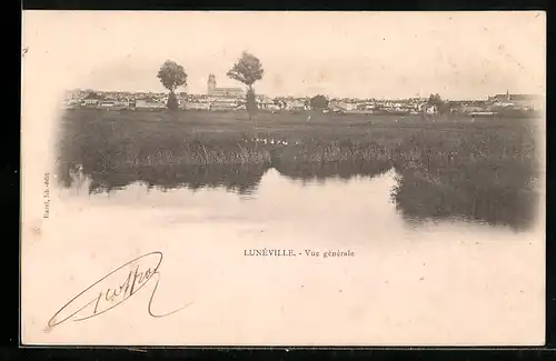 AK Lunéville, Vue generale
