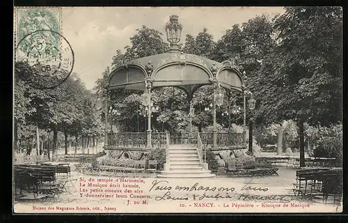 AK Nancy, La Pépinière, Kiosque de Musique