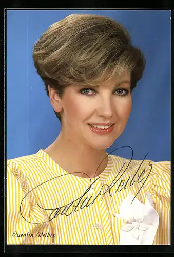 AK Schauspielerin Carolin Reiber, mit original Autograph
