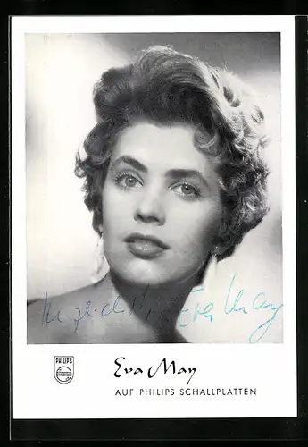 AK Schauspielerin Eva May, mit original Autograph