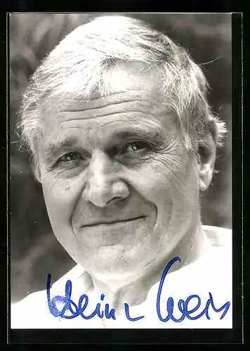AK Schauspieler Heinz Weiss, mit original Autograph