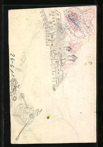 Künstler-AK Handgemalt: Mädchen im Kleid