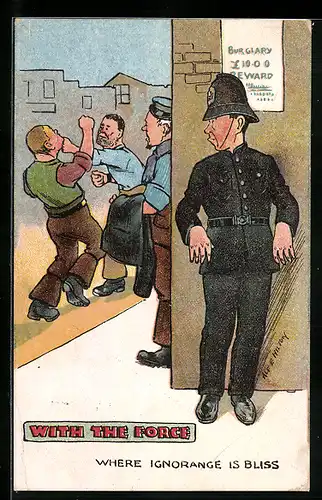 Künstler-AK With the force, Where ignorance is bliss