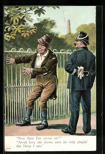 AK Betrunkener schleicht sich an einem Polizisten vorbei