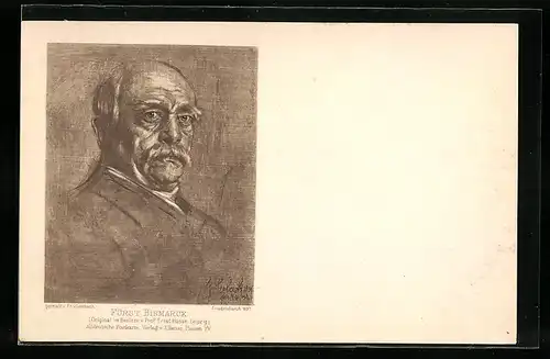 AK Portrait Fürst Otto von Bismarck