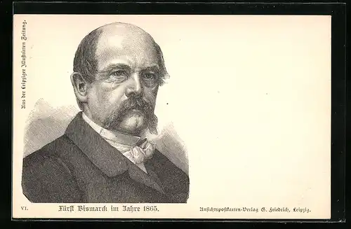 AK Bismarck im Jahre 1865