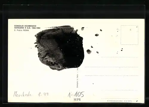AK Roma, S. Pietro, Concilio Ecumenico Vaticano II A. D. 1962-1964, Papst Paul VI.