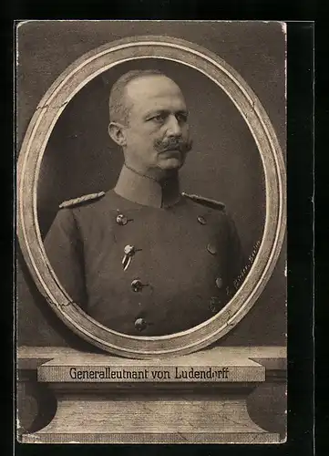 AK Generalleutnant Erich Ludendorff in Uniform