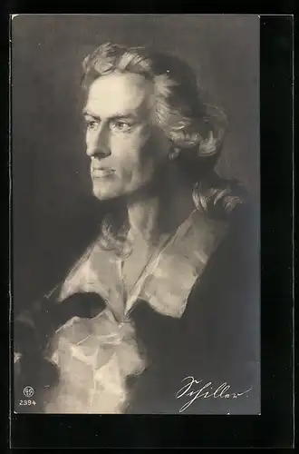 AK Dichter Schiller im Portrait