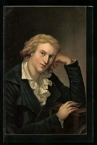Künstler-AK Portrait des Komponisten Friedrich von Schiller