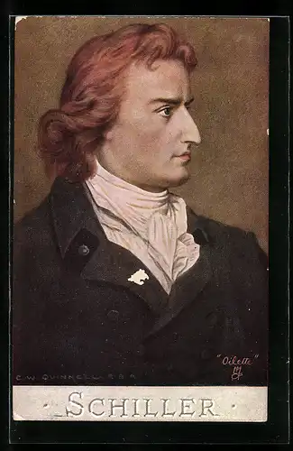 AK Portrait Johann Christoph Friedrich von Schiller