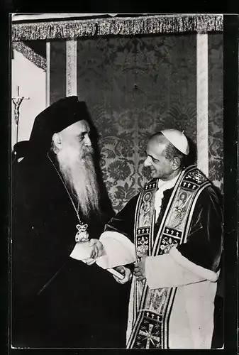 AK Papst Paul VI. & der Patriarch von Constantinopel