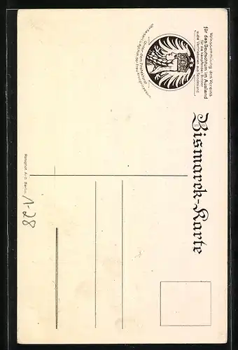 AK Fürst Otto von Bismarck als Göttinger Student