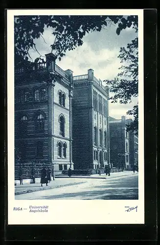 AK Riga, Teilansicht der Universität, Augstskola
