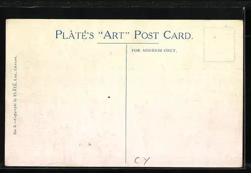 AK Colombo, General Post Office, Entrance to Queen's House and Clock Tower