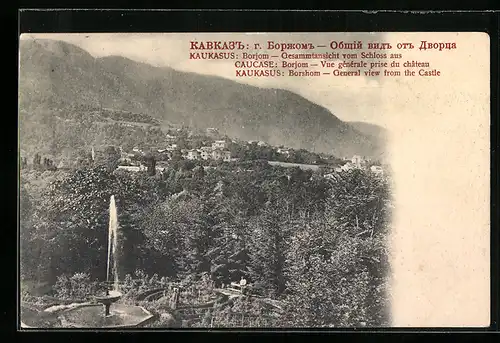AK Borjom, Gesamtansicht vom Schloss aus