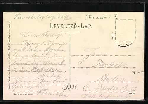 AK Trenscen, Gróf Seldern villák