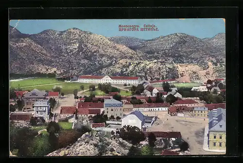 AK Cetinje / Cettigne, Teilansicht