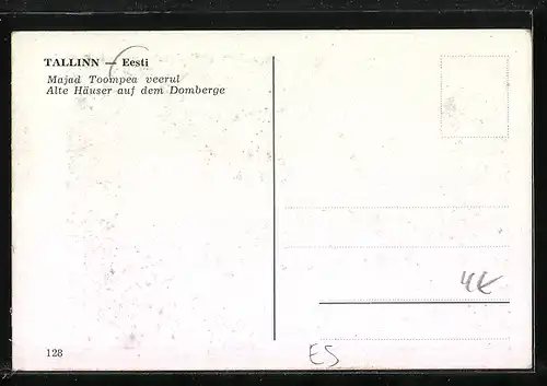 AK Tallinn, Alte Häuser auf dem Domberge