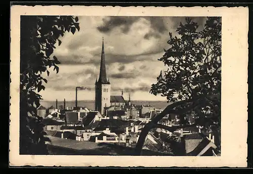 AK Tallinn, Vaade Toompealt Oleviste kirikule, Ansicht mit der St. Olav Kirche