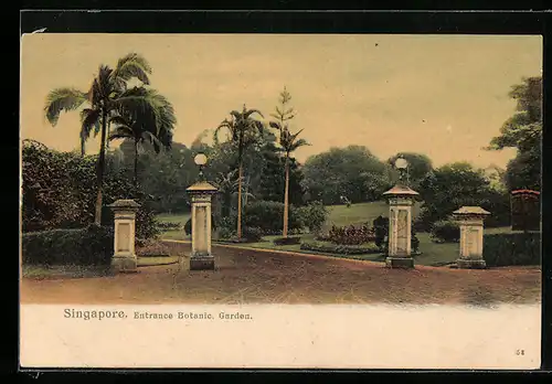 AK Singapur, Eingang zum Botanischen Garten