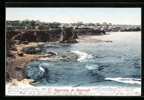 AK Beyrouth, Panorama der Stadt