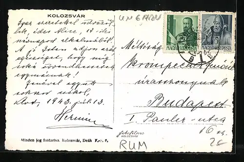 AK Kolozsvar, Setatori reszlet