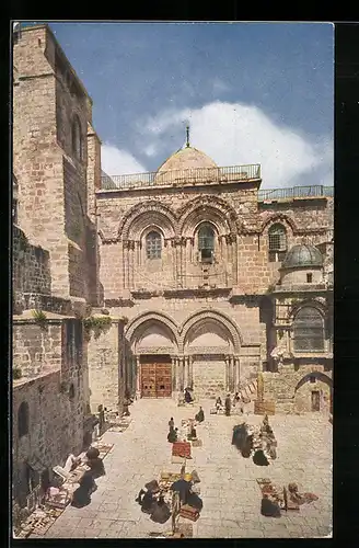 AK Jerusalem, Blick auf die Kirche des heiligen Grabes