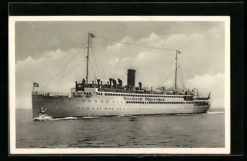 AK Passagierschiff MS Hansestadt Danzig