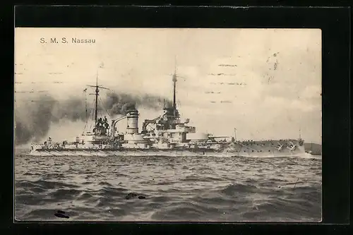 AK Kriegsschiff SMS Nassau